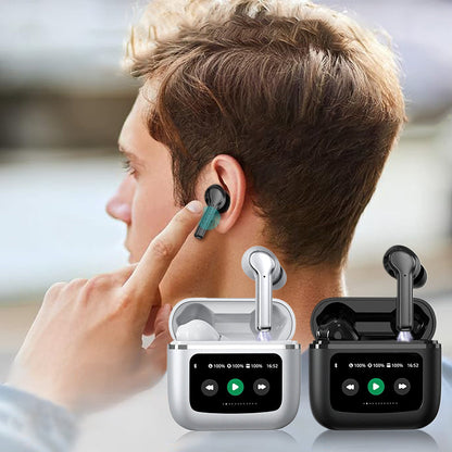 🔥Modelo más vendido del año🔥Auriculares Bluetooth con botón de cancelación y función táctil