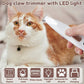 😻Afeitadora de mascotas recargable e impermeable con luz LED