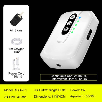 🎅Preventa navideña🎁Bomba de oxígeno recargable portátil para acuarios de exterior